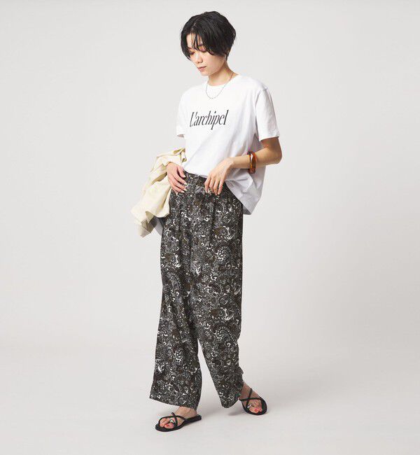 UNITED ARROWS green label relaxing「ロゴ ショートスリーブ Tシャツ」|Tシャツ・カットソー|
