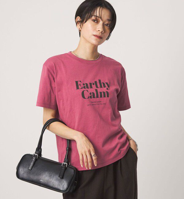 UNITED ARROWS green label relaxing「ロゴ ショートスリーブ Tシャツ」|Tシャツ・カットソー|PINK