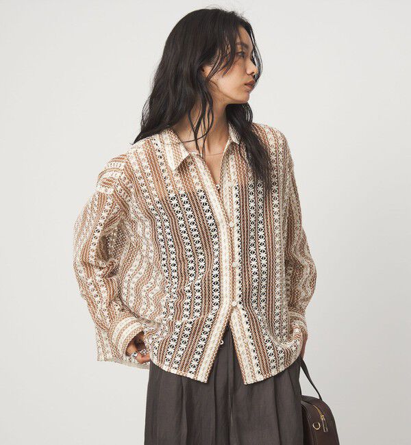 UNITED ARROWS green label relaxing「カラミレース シャツ」|シャツ・ブラウス|