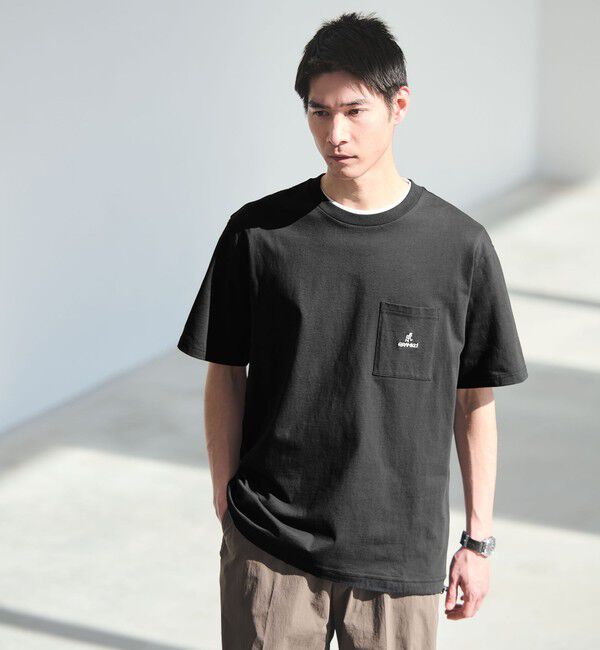 UNITED ARROWS green label relaxing「【別注】＜Gramicci＞GLR ドローストリング Tシャツ」|Tシャツ・カットソー|BLACK