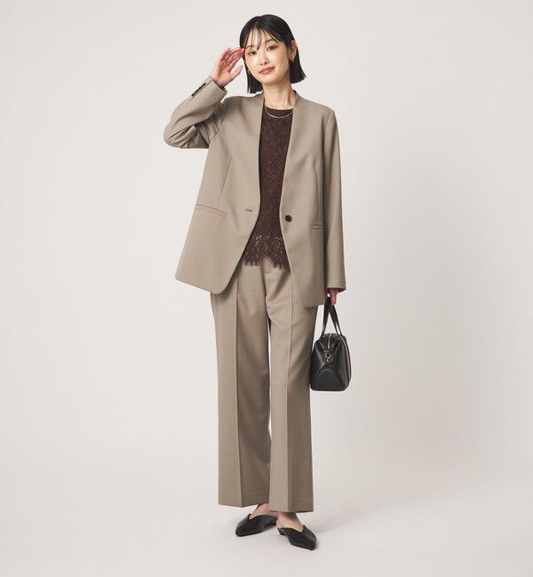 UNITED ARROWS green label relaxing「［size SHORT/TALLあり］Greed グリード ストレート パンツ ウォッシャブル」|スラックス|