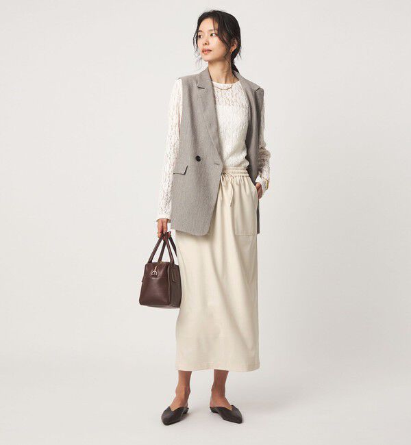 UNITED ARROWS green label relaxing「［size SHORT/TALLあり］オルマイ ツイル タイト スカート オフホワイト」|タイト|