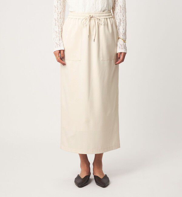 UNITED ARROWS green label relaxing「［size SHORT/TALLあり］オルマイ ツイル タイト スカート オフホワイト」|タイト|