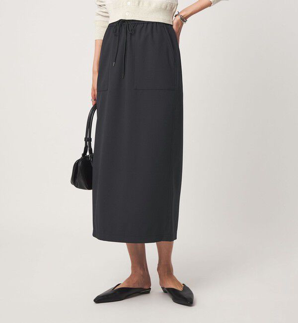 UNITED ARROWS green label relaxing「［size SHORT/TALLあり］オルマイ ツイル タイト スカート」|タイト|BLACK