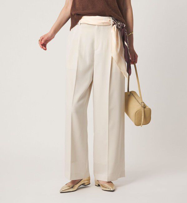 UNITED ARROWS green label relaxing「［size SHORT/TALLあり］Daily Chic 2タック ワイド パンツ」|スラックス|