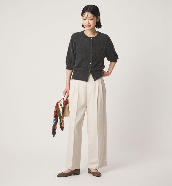 UNITED ARROWS green label relaxing「［size SHORT/TALLあり］Daily Chic 2タック ワイド パンツ」|スラックス|