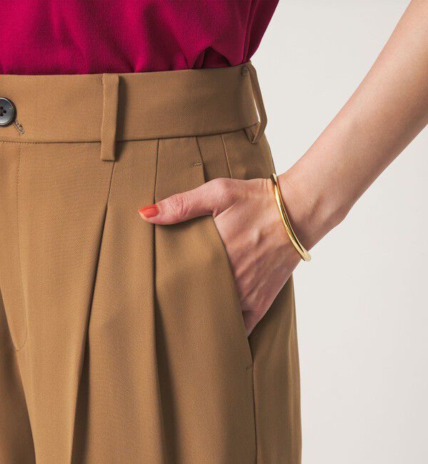 UNITED ARROWS green label relaxing「［size SHORT/TALLあり］Daily Chic 2タック ワイド パンツ」|スラックス|