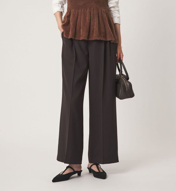 UNITED ARROWS green label relaxing「［size SHORT/TALLあり］Daily Chic 2タック ワイド パンツ」|スラックス|