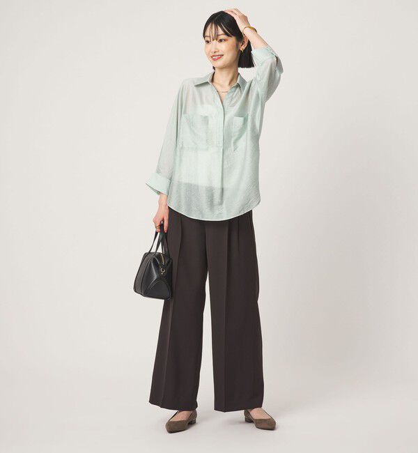 UNITED ARROWS green label relaxing「［size SHORT/TALLあり］Daily Chic 2タック ワイド パンツ」|スラックス|