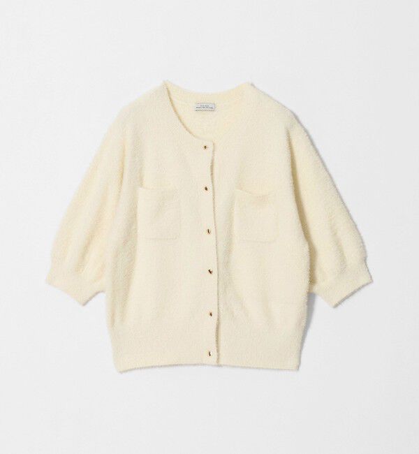 UNITED ARROWS green label relaxing「フラッフフェザー ハーフスリーブ ニット カーディガン」|カーディガン|