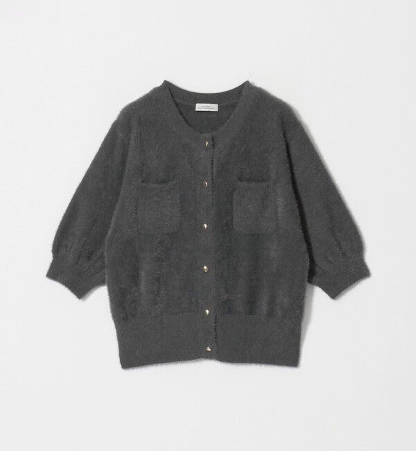 UNITED ARROWS green label relaxing「フラッフフェザー ハーフスリーブ ニット カーディガン」|カーディガン|
