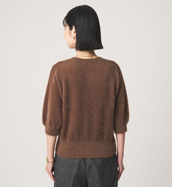 UNITED ARROWS green label relaxing「フラッフフェザー ハーフスリーブ ニット カーディガン」|カーディガン|