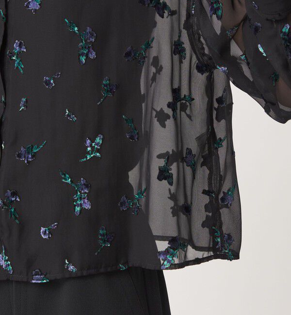UNITED ARROWS green label relaxing「シアー フラワー シャツ」|シャツ・ブラウス|