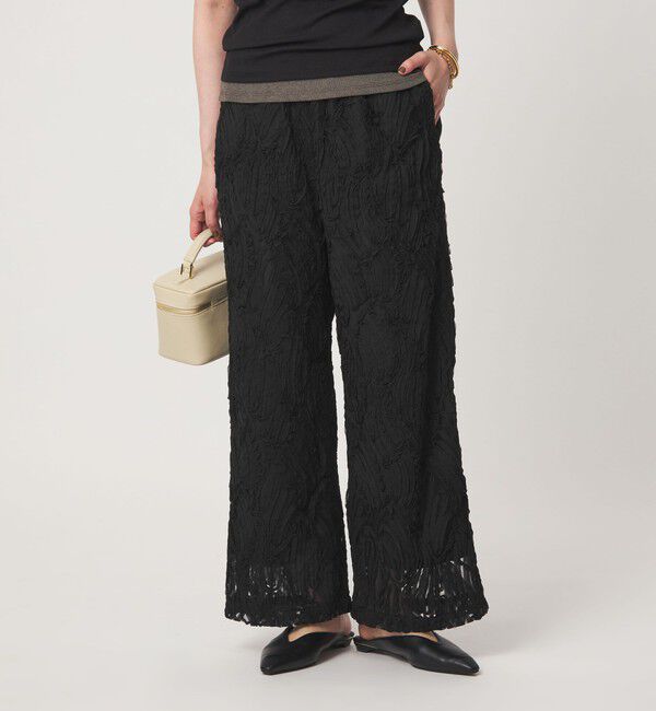 UNITED ARROWS green label relaxing「テープシシュウ パンツ」|その他|BLACK