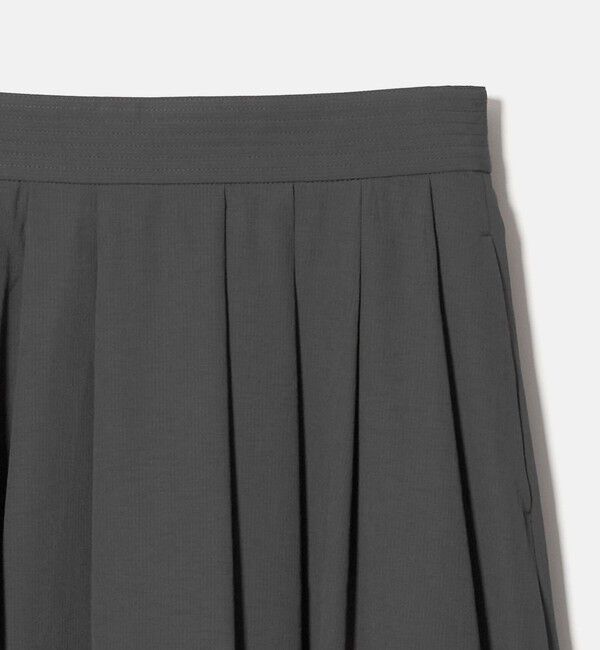 UNITED ARROWS green label relaxing「Breeze Cool タック スカート 2 マシンウォッシャブル 通気性 UVカット」|フレア|