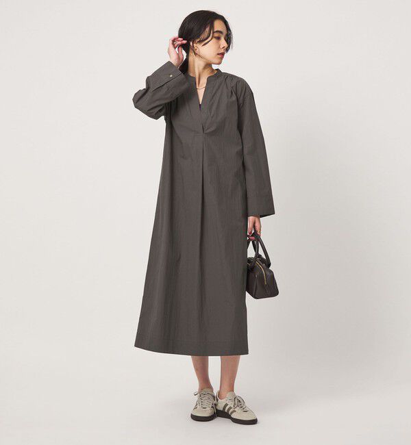 UNITED ARROWS green label relaxing「スキッパー ワンピース」|ワンピース|DK.GRAY