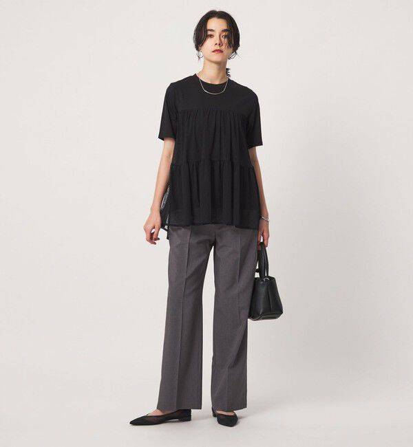 UNITED ARROWS green label relaxing「ドットチュール ティアード プルオーバー カットソー」|Tシャツ・カットソー|
