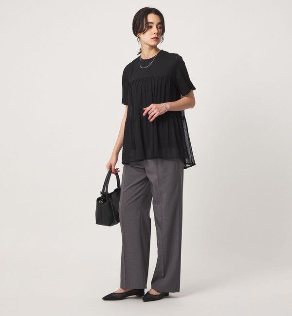 UNITED ARROWS green label relaxing「ドットチュール ティアード プルオーバー カットソー」|Tシャツ・カットソー|