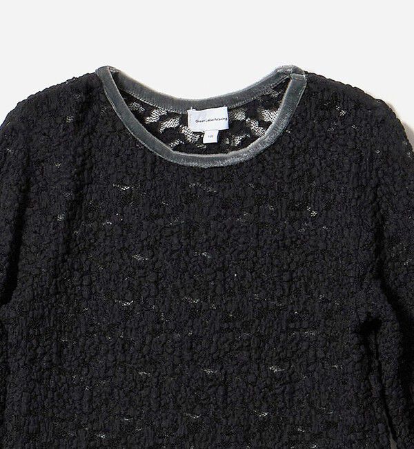 UNITED ARROWS green label relaxing「フラワー ジャガード シアー トップス / キッズ 110cm-130cm」|Tシャツ・カットソー|