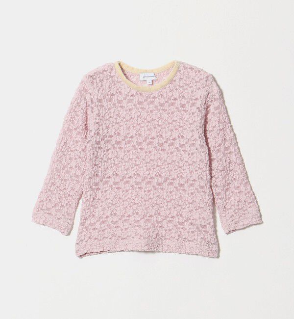 UNITED ARROWS green label relaxing「フラワー ジャガード シアー トップス / キッズ 110cm-130cm」|Tシャツ・カットソー|