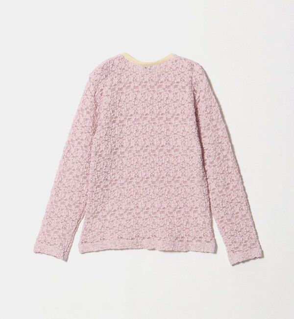 UNITED ARROWS green label relaxing「フラワー ジャガード シアー トップス / キッズ 140cm-160cm」|Tシャツ・カットソー|