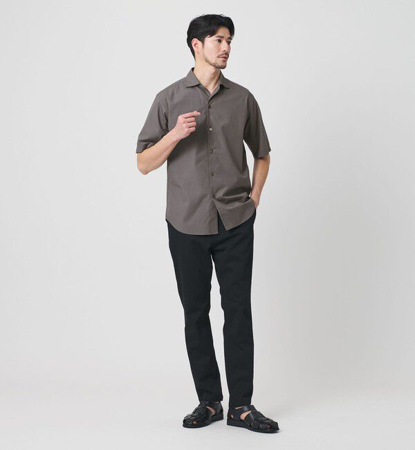 BEAUTY&YOUTH UNITED ARROWS「【WEB限定 WARDROBE SMART】コットン ワイドカラー スキッパーシャツ」|シャツ・ブラウス|