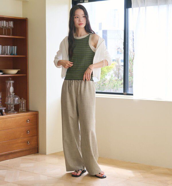 BEAUTY&YOUTH UNITED ARROWS「リネンライク ライトイージーパンツ ウォッシャブル 防シワ」|その他|
