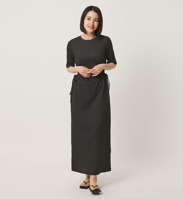 BEAUTY&YOUTH UNITED ARROWS「サイドホール ショートスリーブ ワンピース」|ワンピース|