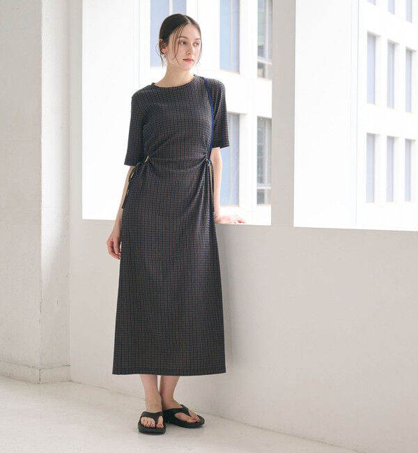 BEAUTY&YOUTH UNITED ARROWS「サイドホール ショートスリーブ ワンピース」|ワンピース|