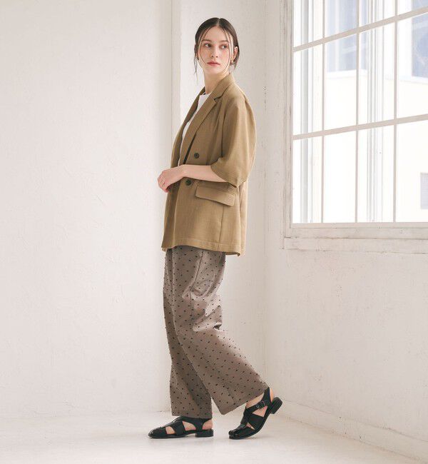 BEAUTY&YOUTH UNITED ARROWS「ポリエステル メッシュ ハーフスリーブ ジャケット ウォッシャブル」|テーラードジャケット|