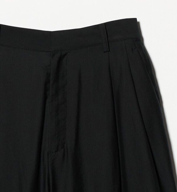 BEAUTY&YOUTH UNITED ARROWS「セルロースナイロン ツイル タック ワイドパンツ ウォッシャブル」|その他|