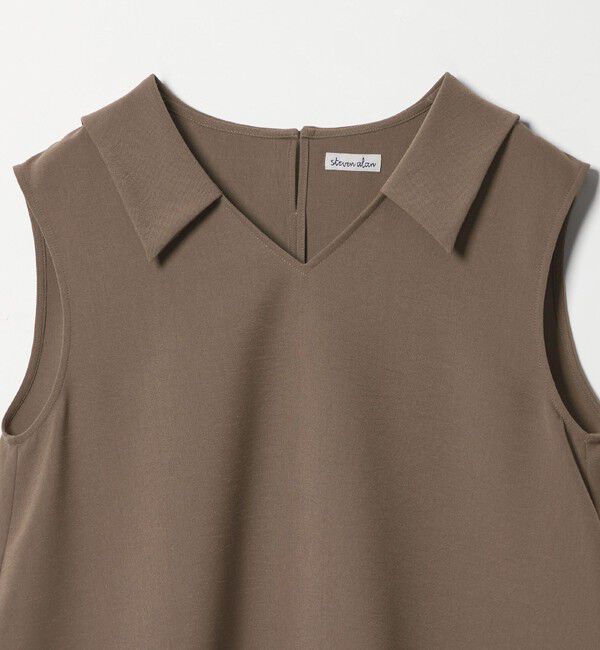 STEVEN ALAN「＜Steven Alan＞フレア ノースリーブ プルオーバー」|シャツ・ブラウス|
