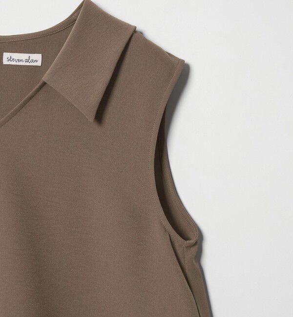 STEVEN ALAN「＜Steven Alan＞フレア ノースリーブ プルオーバー」|シャツ・ブラウス|