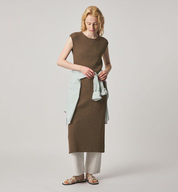 STEVEN ALAN「＜Steven Alan＞リブ ノースリーブ ワンピース」|ワンピース|