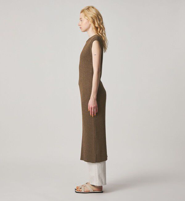 STEVEN ALAN「＜Steven Alan＞リブ ノースリーブ ワンピース」|ワンピース|