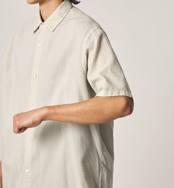 STEVEN ALAN「＜Steven Alan＞ ドビー レギュラーカラー ショートスリーブ シャツ BOX」|シャツ・ブラウス|