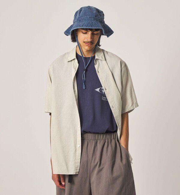 STEVEN ALAN「＜Steven Alan＞ ドビー レギュラーカラー ショートスリーブ シャツ BOX」|シャツ・ブラウス|