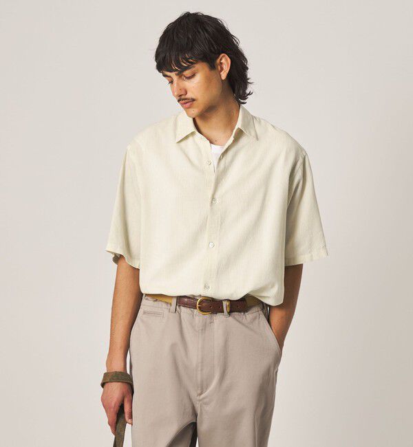 STEVEN ALAN「＜Steven Alan＞ ドビー レギュラーカラー ショートスリーブ シャツ BOX」|シャツ・ブラウス|