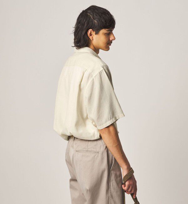 STEVEN ALAN「＜Steven Alan＞ ドビー レギュラーカラー ショートスリーブ シャツ BOX」|シャツ・ブラウス|
