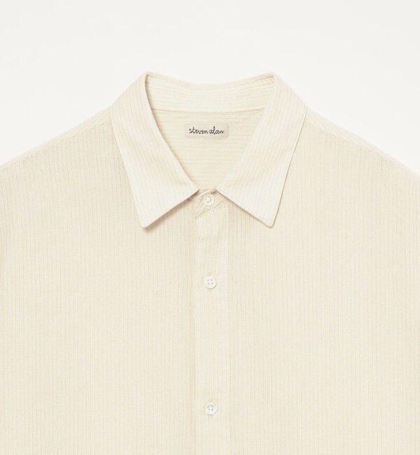 STEVEN ALAN「＜Steven Alan＞ ドビー レギュラーカラー ショートスリーブ シャツ BOX」|シャツ・ブラウス|