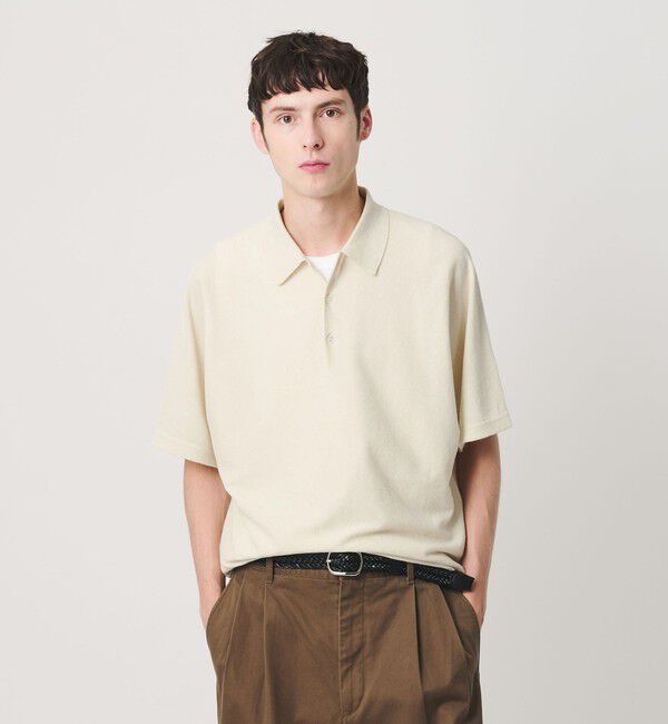 BEAUTY&YOUTH UNITED ARROWS「リネン ブリーズ ドルマン 3B ポロニット ウォッシャブル」|ニット・セーター|