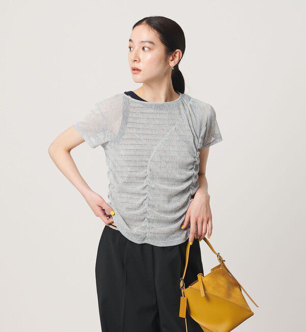 BEAUTY&YOUTH UNITED ARROWS「シャーリング メッシュ Tシャツ」|Tシャツ・カットソー|