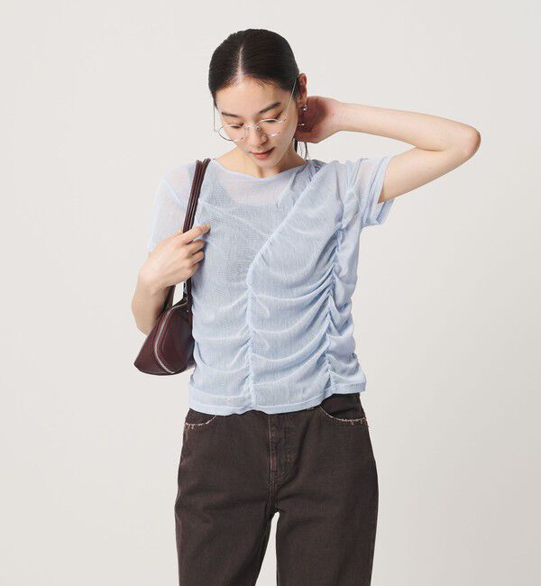 BEAUTY&YOUTH UNITED ARROWS「シャーリング メッシュ Tシャツ」|Tシャツ・カットソー|