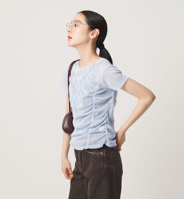 BEAUTY&YOUTH UNITED ARROWS「シャーリング メッシュ Tシャツ」|Tシャツ・カットソー|