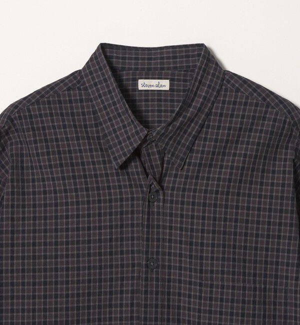 STEVEN ALAN「＜Steven Alan＞ オーガニックコットン ミニチェック リバースシーム シャツ LOOSE」|シャツ・ブラウス|