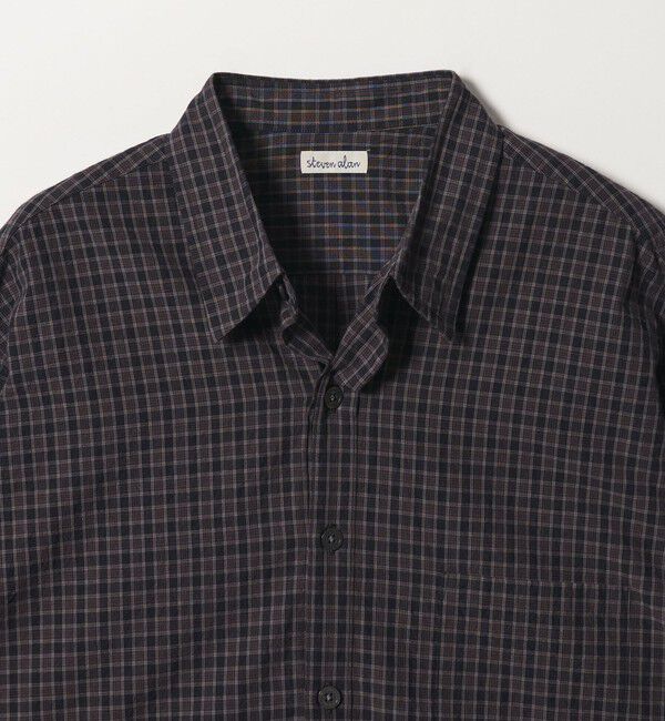 STEVEN ALAN「＜Steven Alan＞ オーガニックコットン ミニチェック リバースシーム シャツ LOOSE」|シャツ・ブラウス|