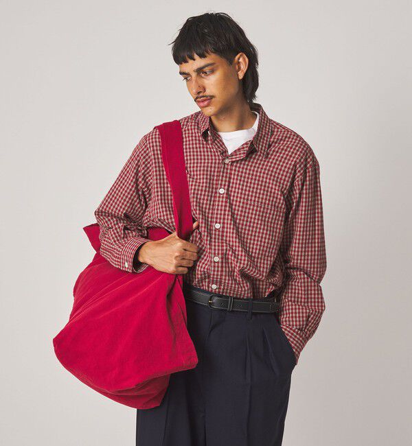 STEVEN ALAN「＜Steven Alan＞ オーガニックコットン ミニチェック リバースシーム シャツ LOOSE」|シャツ・ブラウス|