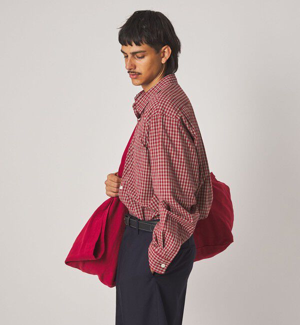 STEVEN ALAN「＜Steven Alan＞ オーガニックコットン ミニチェック リバースシーム シャツ LOOSE」|シャツ・ブラウス|
