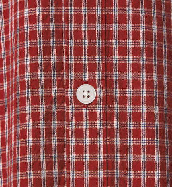 STEVEN ALAN「＜Steven Alan＞ オーガニックコットン ミニチェック リバースシーム シャツ LOOSE」|シャツ・ブラウス|