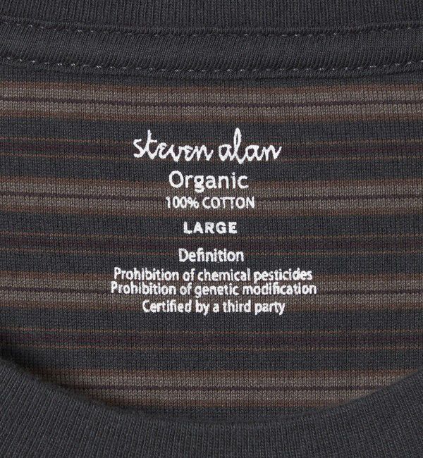 STEVEN ALAN「＜Steven Alan＞ オーガニックコットン ボーダー カットソー」|Tシャツ・カットソー|